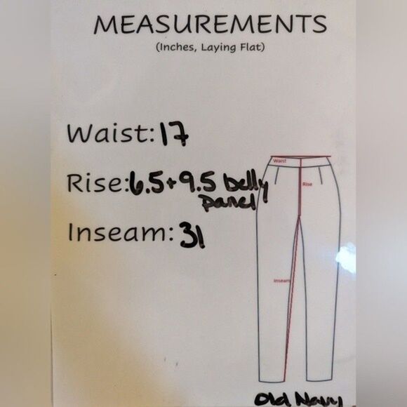 Old Navy Maternity Jeans Straight Leg Full Belly Panel Size 14 - Picture 6 of 6